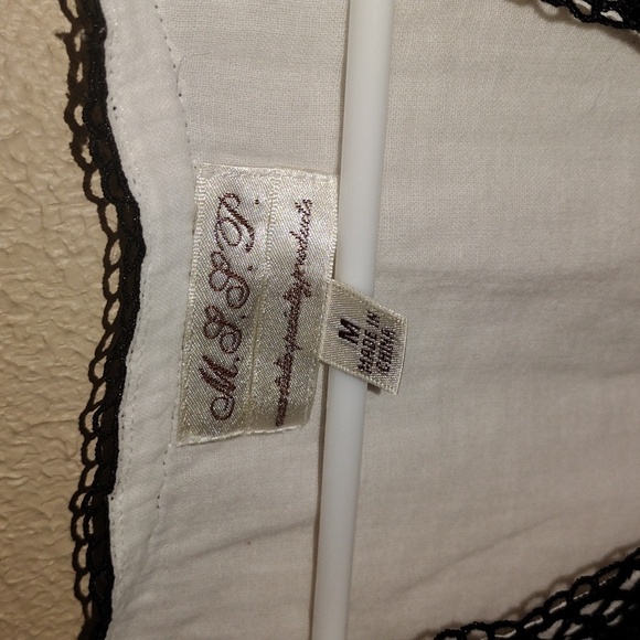 Max Studio Specialty Products Sleeveless Blouse, S V Neck 100% Cotton M - Picture 4 of 6